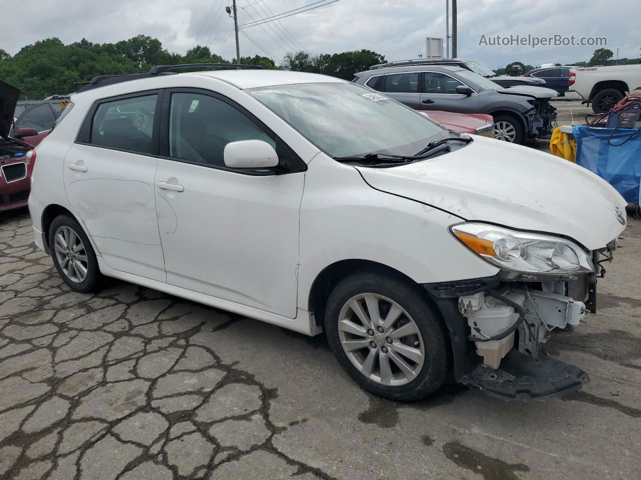 2010 Toyota Corolla Matrix  White vin: 2T1KU4EE6AC264730