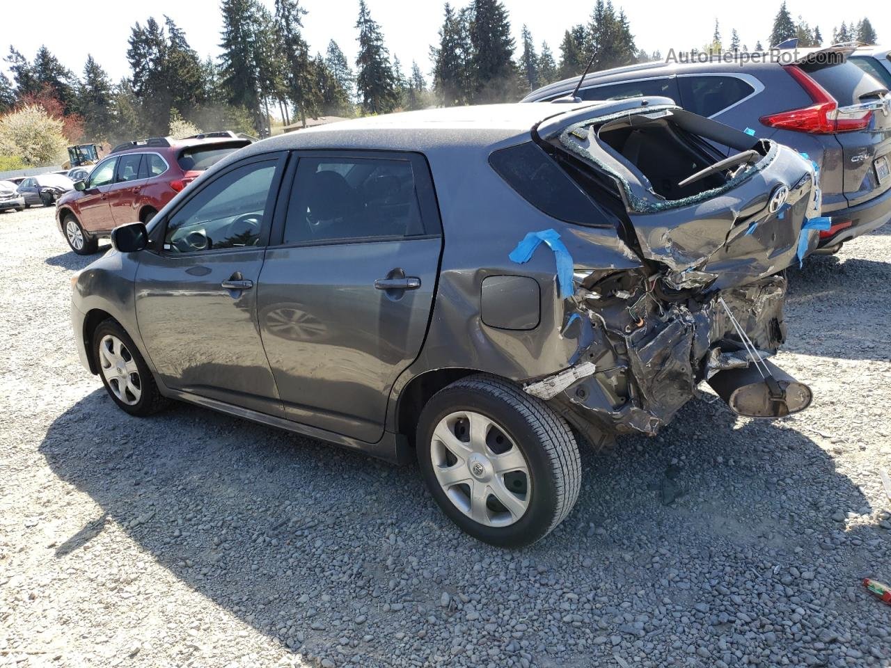 2010 Toyota Corolla Matrix  Серый vin: 2T1KU4EE9AC386384