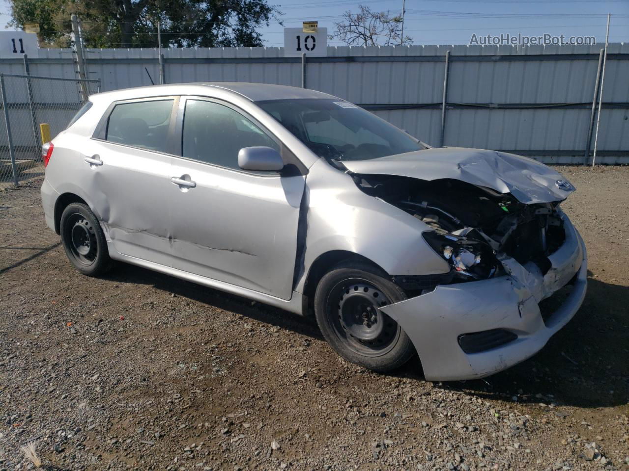 2010 Toyota Corolla Matrix  Silver vin: 2T1KU4EEXAC222755