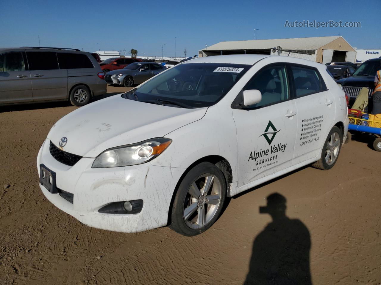 2010 Toyota Corolla Matrix S Белый vin: 2T1LE4EE2AC017609