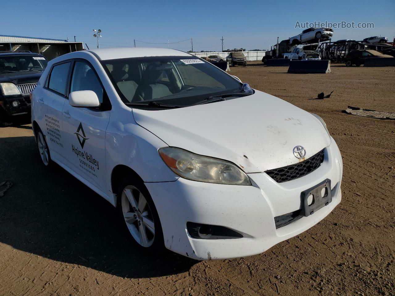 2010 Toyota Corolla Matrix S Белый vin: 2T1LE4EE2AC017609