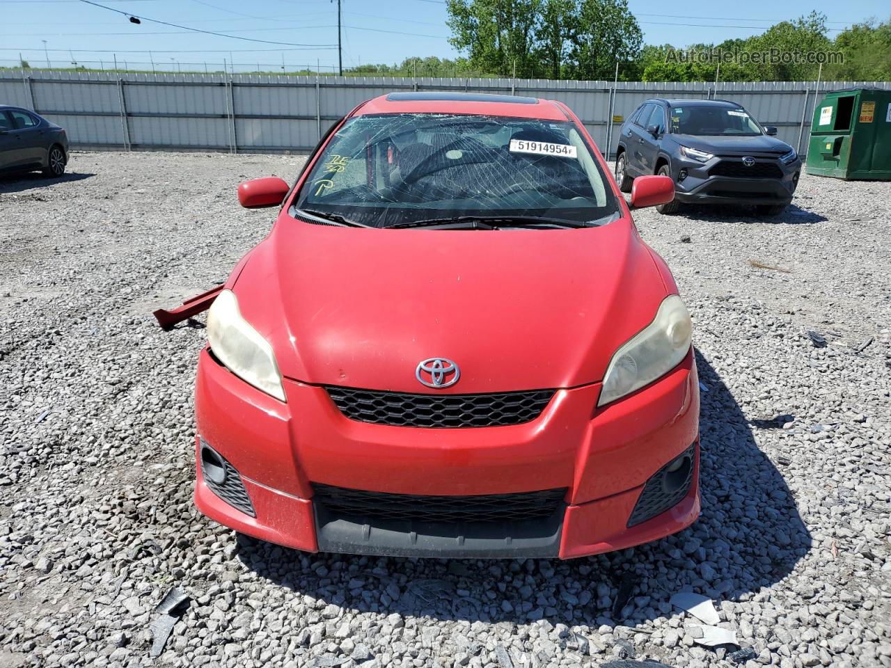2010 Toyota Corolla Matrix S Red vin: 2T1LE4EE5AC015854