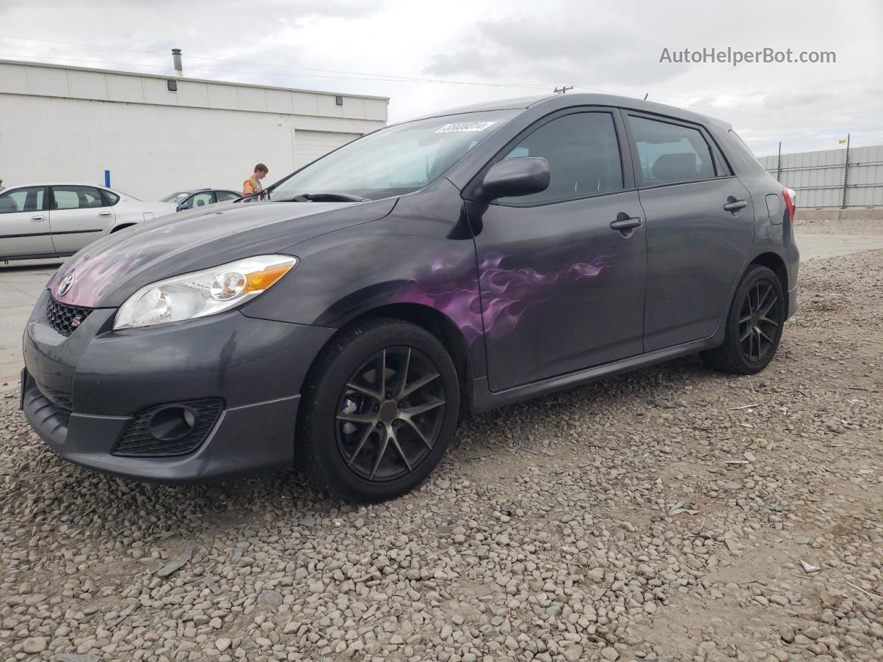 2010 Toyota Corolla Matrix S Charcoal vin: 2T1LE4EE7AC018285