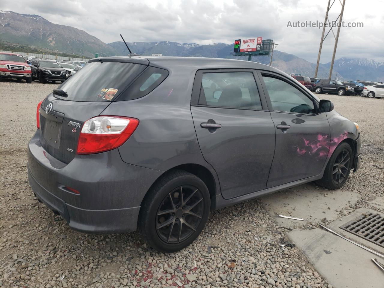 2010 Toyota Corolla Matrix S Charcoal vin: 2T1LE4EE7AC018285