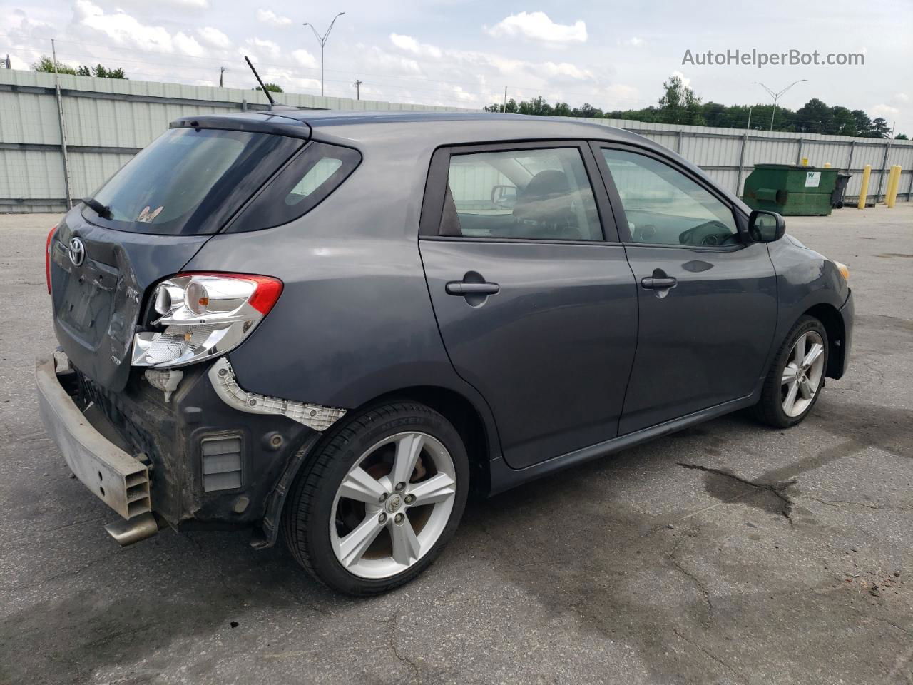 2010 Toyota Corolla Matrix S Charcoal vin: 2T1LE4EE8AC014438