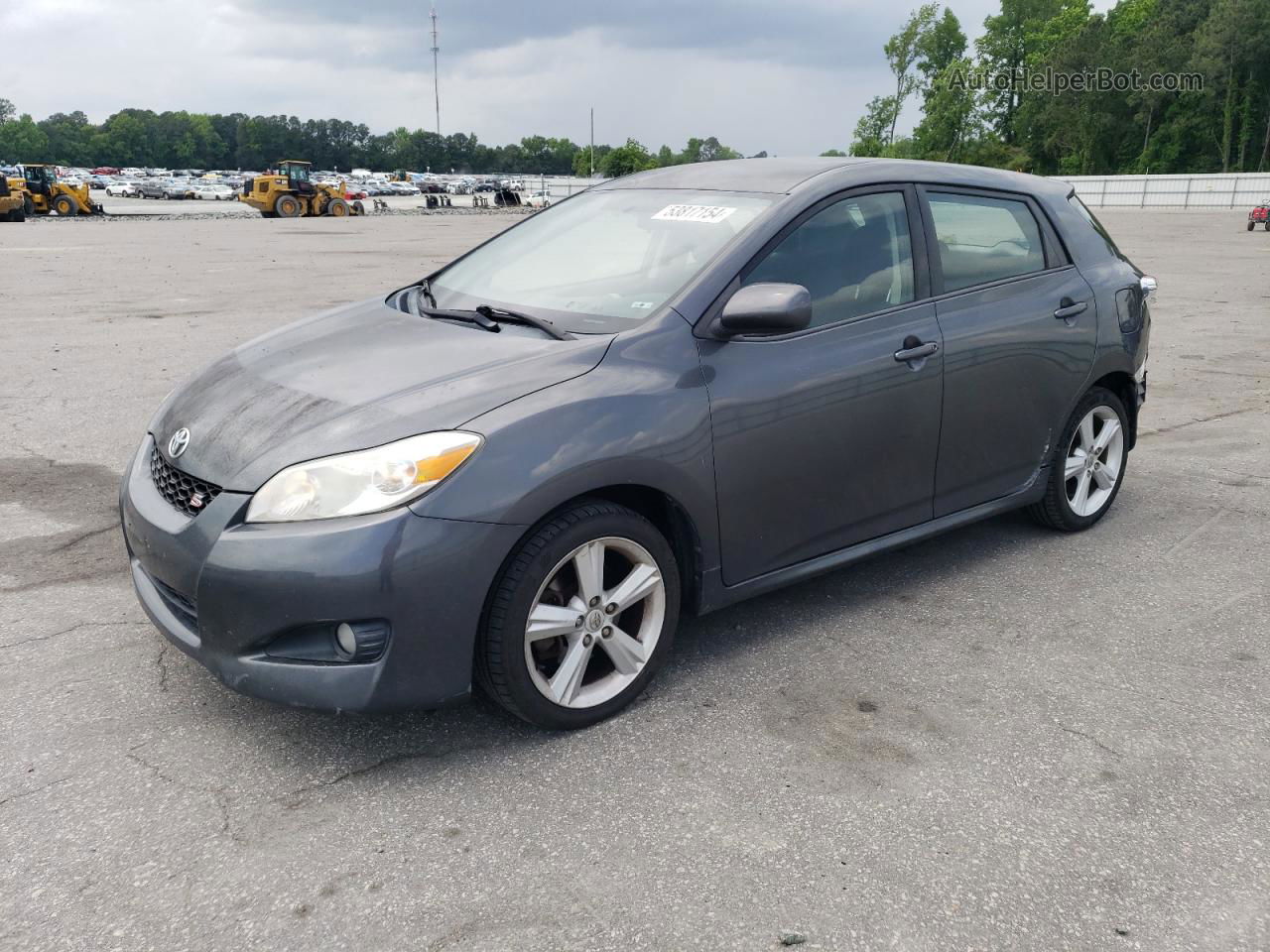 2010 Toyota Corolla Matrix S Charcoal vin: 2T1LE4EE8AC014438