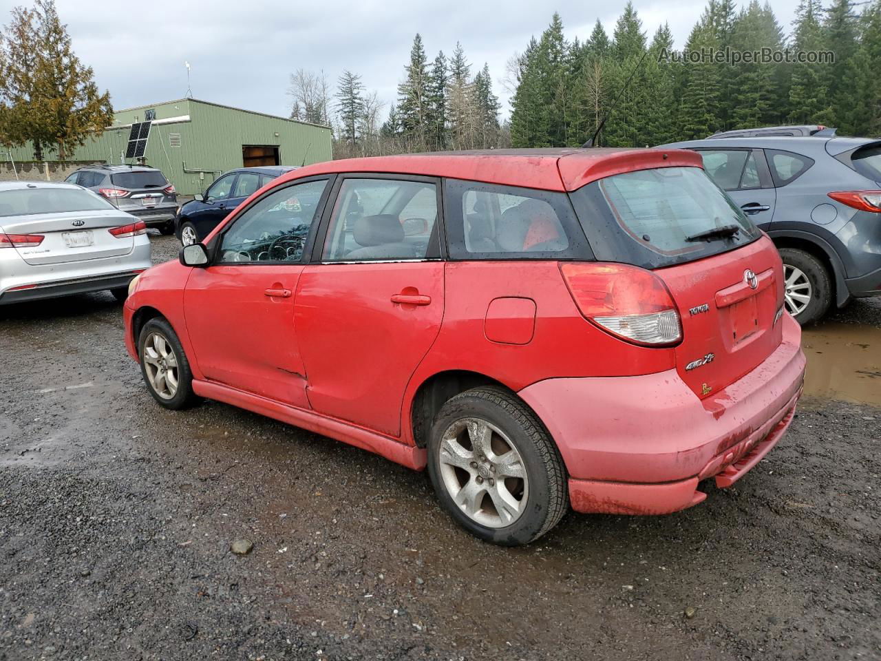 2003 Toyota Corolla Matrix Base Red vin: 2T1LR38E03C081483