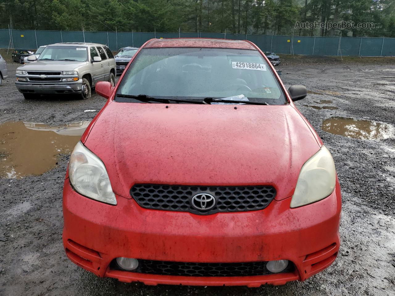 2003 Toyota Corolla Matrix Base Red vin: 2T1LR38E03C081483