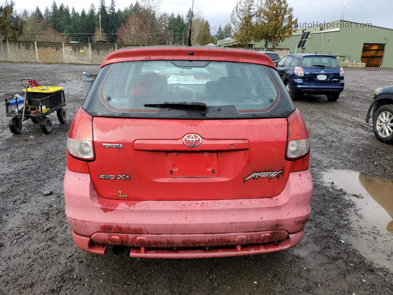 2003 Toyota Corolla Matrix Base Red vin: 2T1LR38E03C081483