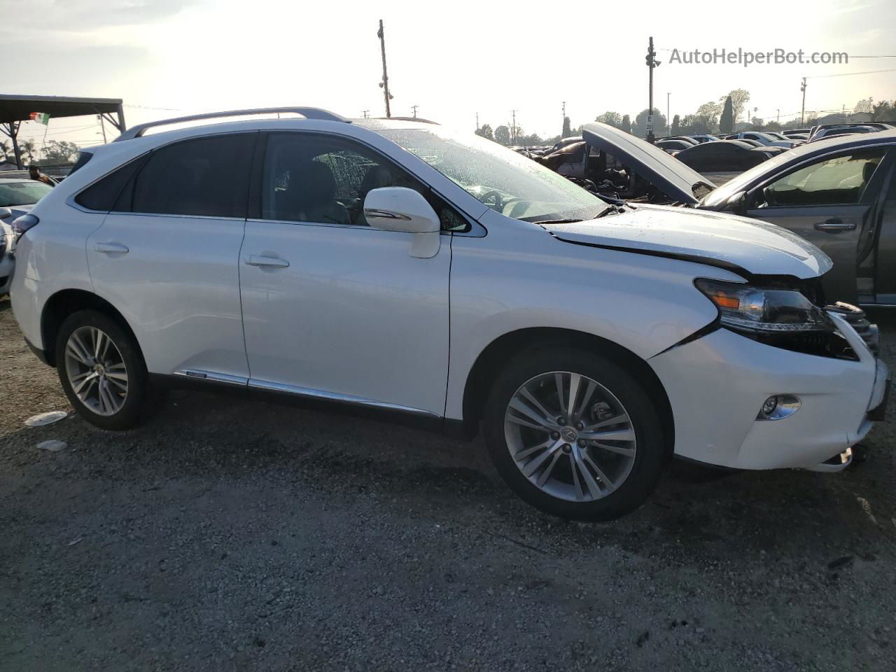 2015 Lexus Rx 450h White vin: 2T2BC1BA0FC001722