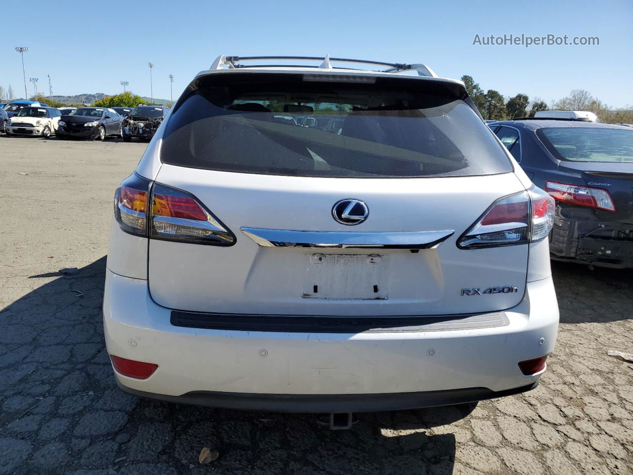 2015 Lexus Rx 450h White vin: 2T2BC1BA0FC008525