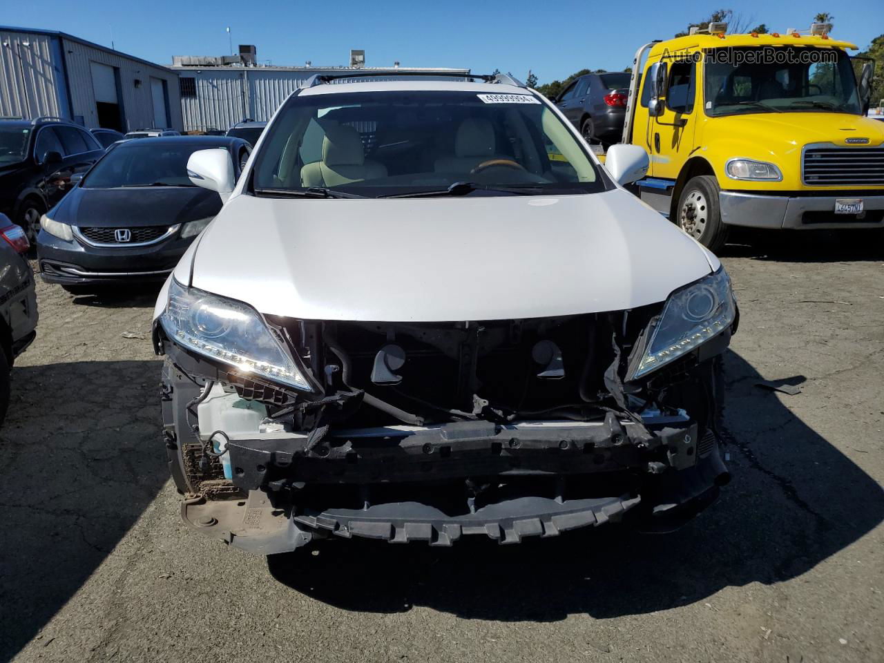 2015 Lexus Rx 450h White vin: 2T2BC1BA0FC008525