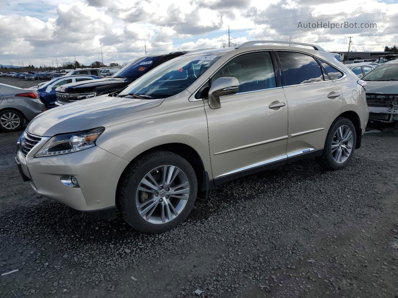 2015 Lexus Rx 450h Бежевый vin: 2T2BC1BA2FC009921