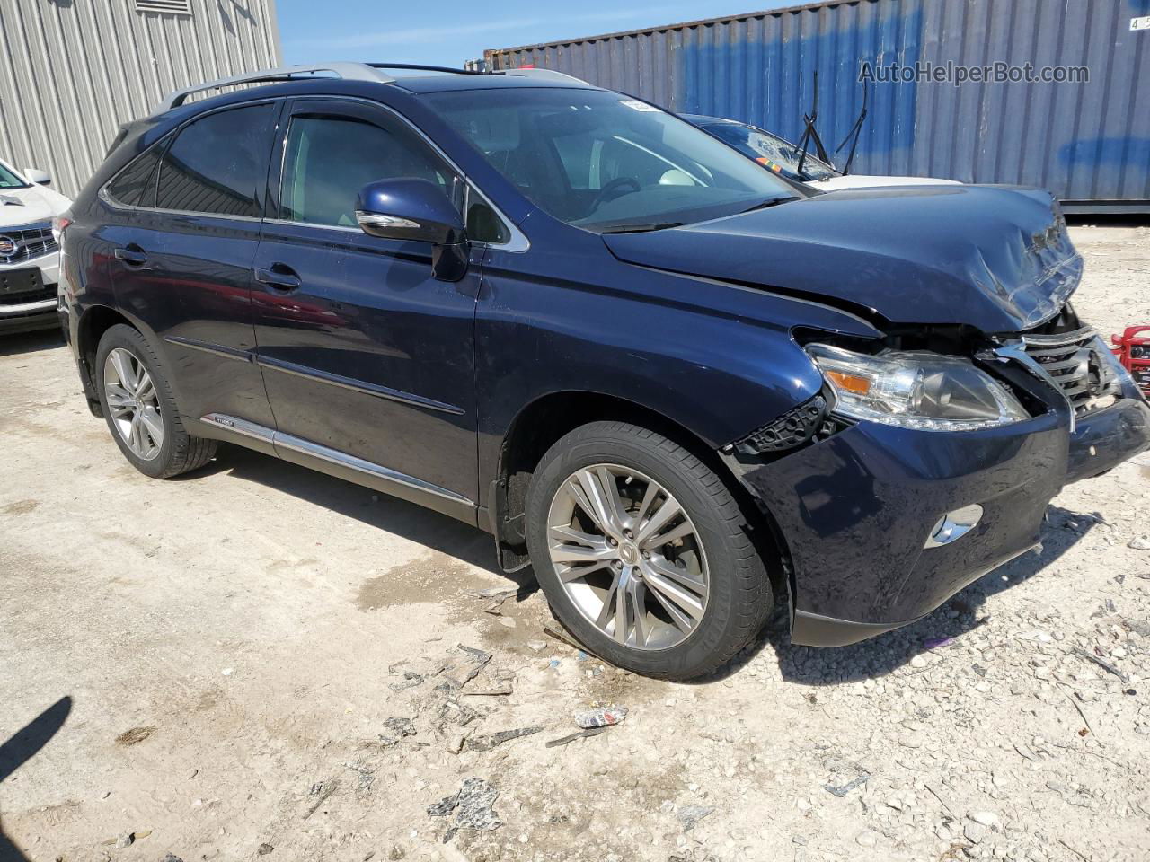 2015 Lexus Rx 450h Blue vin: 2T2BC1BA6FC010375