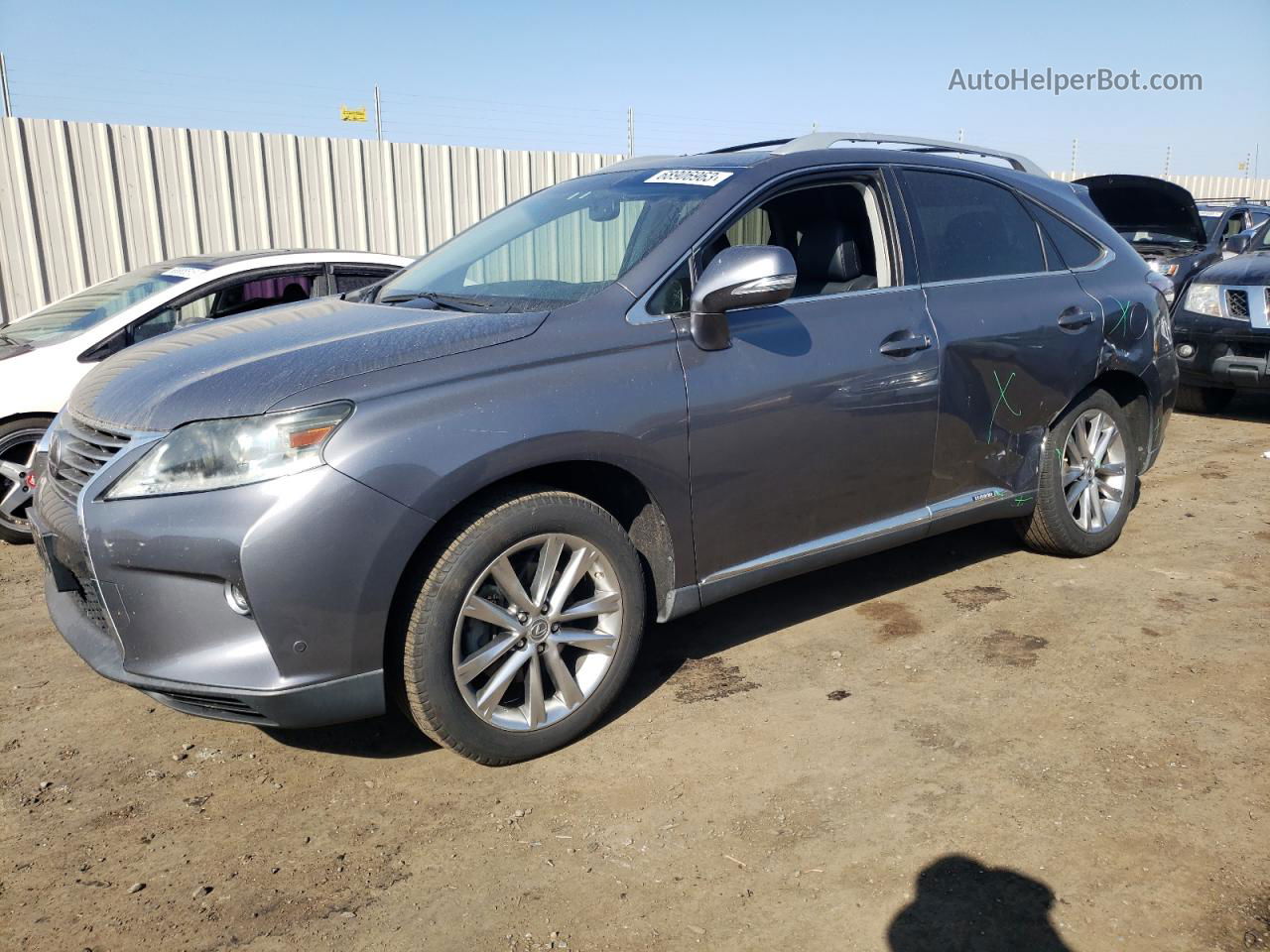 2015 Lexus Rx 450h Charcoal vin: 2T2BC1BAXFC007138