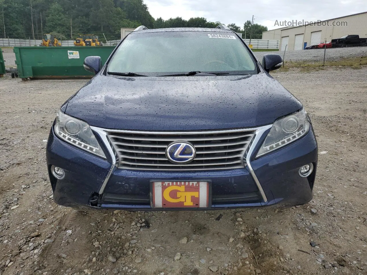 2015 Lexus Rx 450h Blue vin: 2T2BC1BAXFC009083