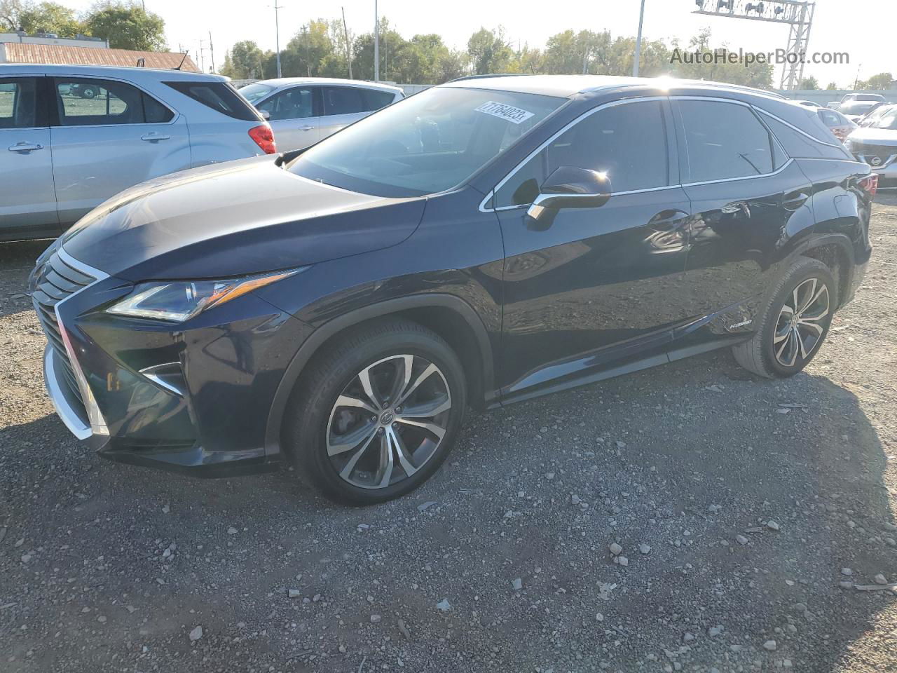 2016 Lexus Rx 450h Base Blue vin: 2T2BGMCA0GC006666