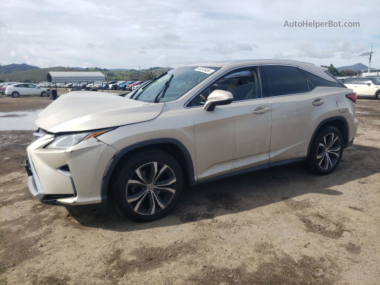 2016 Lexus Rx 450h Base Beige vin: 2T2BGMCA2GC003476