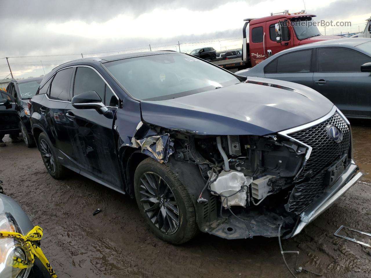 2016 Lexus Rx 450h Base Черный vin: 2T2BGMCA4GC004127