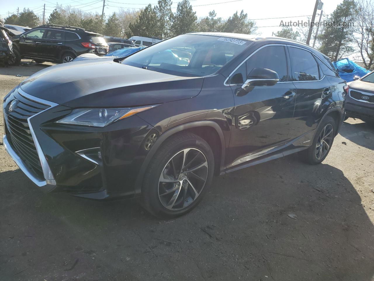 2016 Lexus Rx 450h Base Charcoal vin: 2T2BGMCA5GC003889