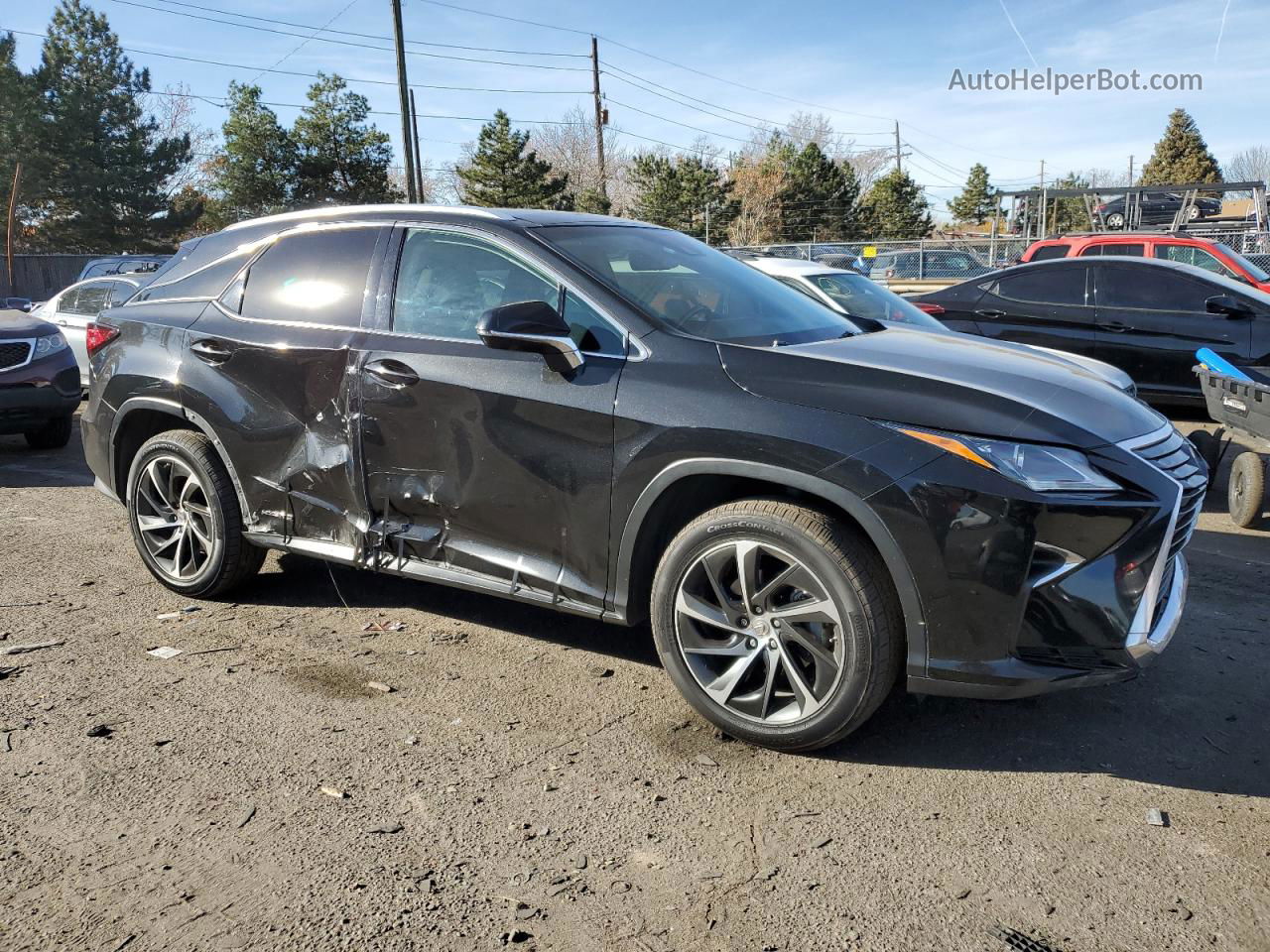 2016 Lexus Rx 450h Base Charcoal vin: 2T2BGMCA5GC003889