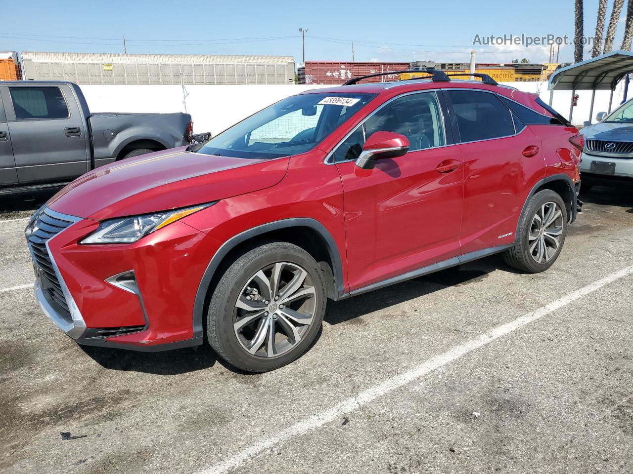 2016 Lexus Rx 450h Base Red vin: 2T2BGMCA7GC001562