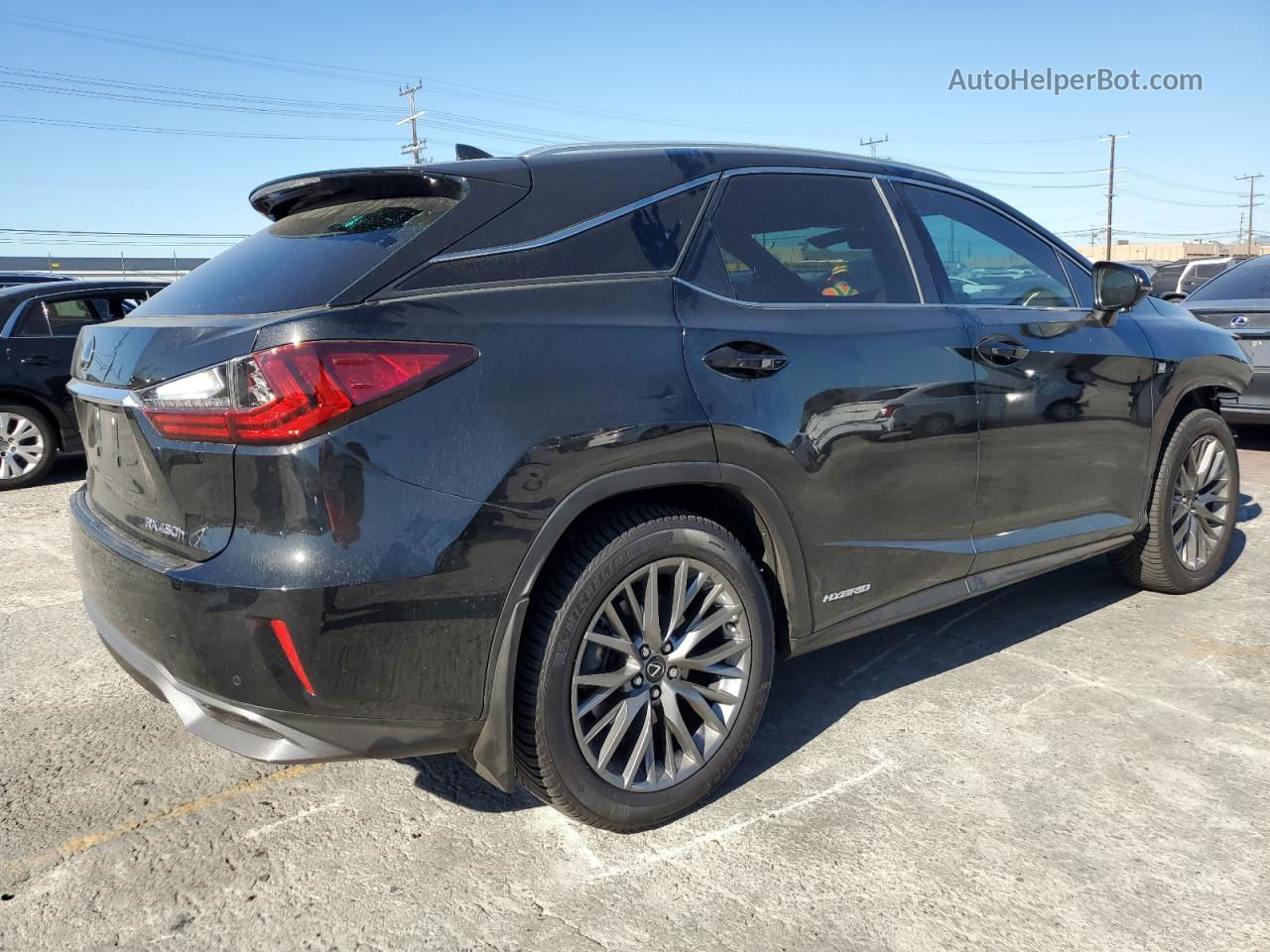 2016 Lexus Rx 450h Base Черный vin: 2T2BGMCA7GC008284