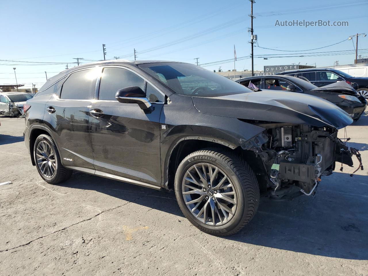 2016 Lexus Rx 450h Base Черный vin: 2T2BGMCA7GC008284