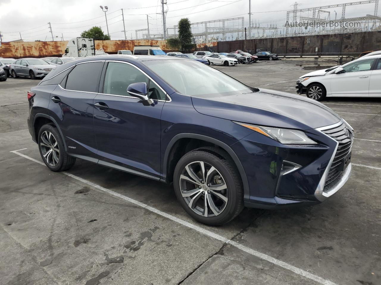 2016 Lexus Rx 450h Base Blue vin: 2T2BGMCA8GC003384