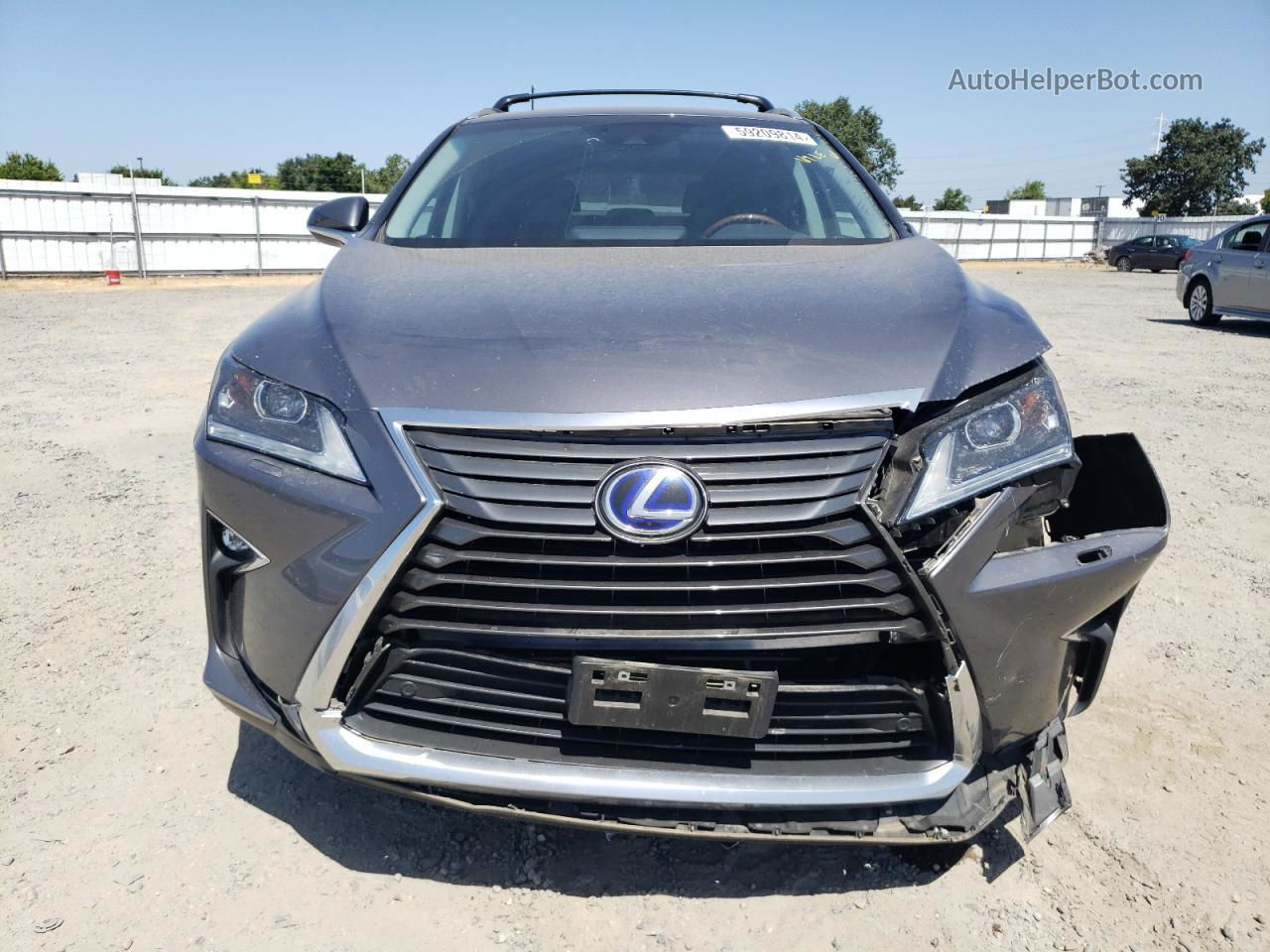 2016 Lexus Rx 450h Base Серый vin: 2T2BGMCA9GC002390