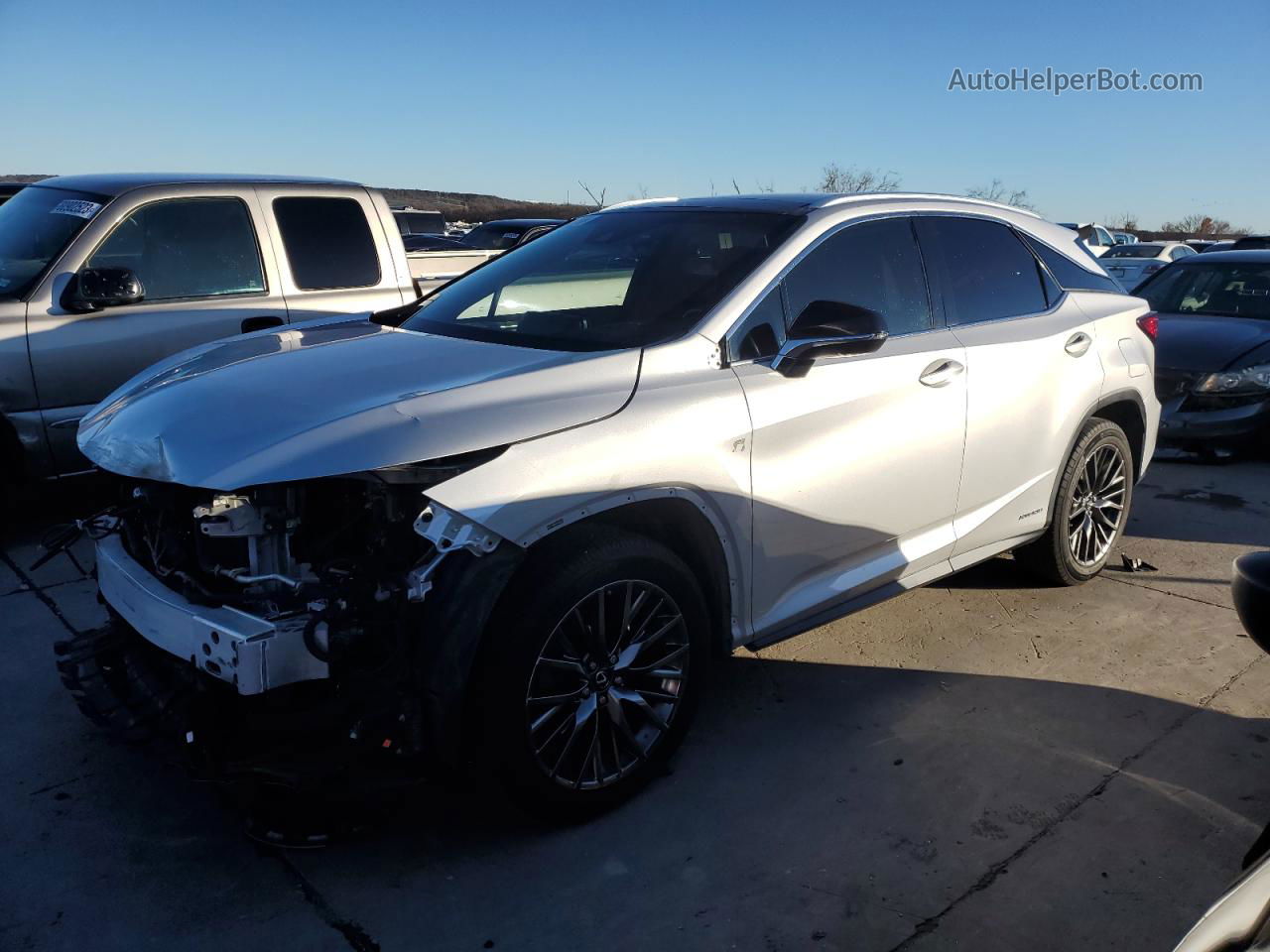 2016 Lexus Rx 450h Base Silver vin: 2T2BGMCAXGC004679