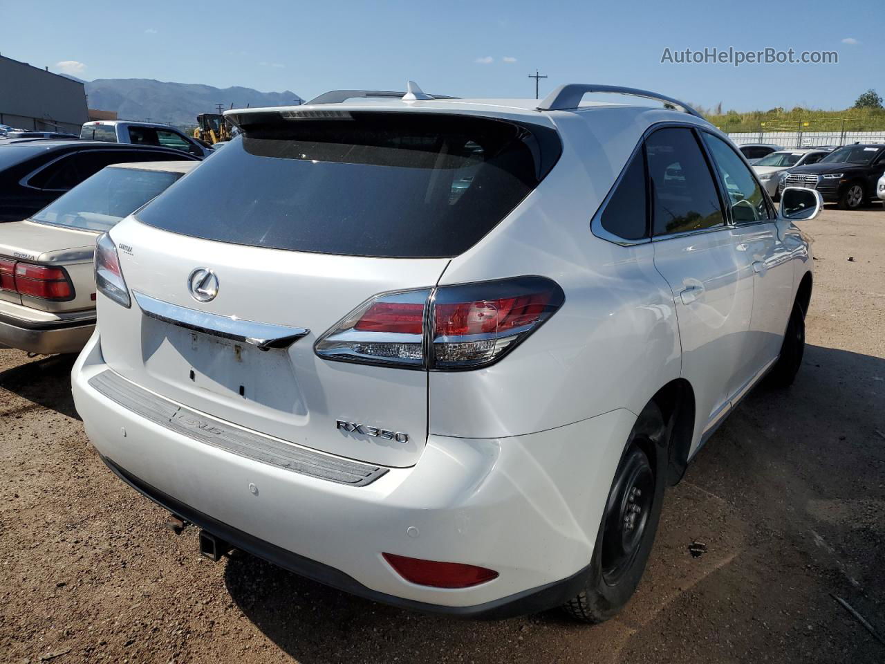 2013 Lexus Rx 350 Base White vin: 2T2BK1BA0DC178299