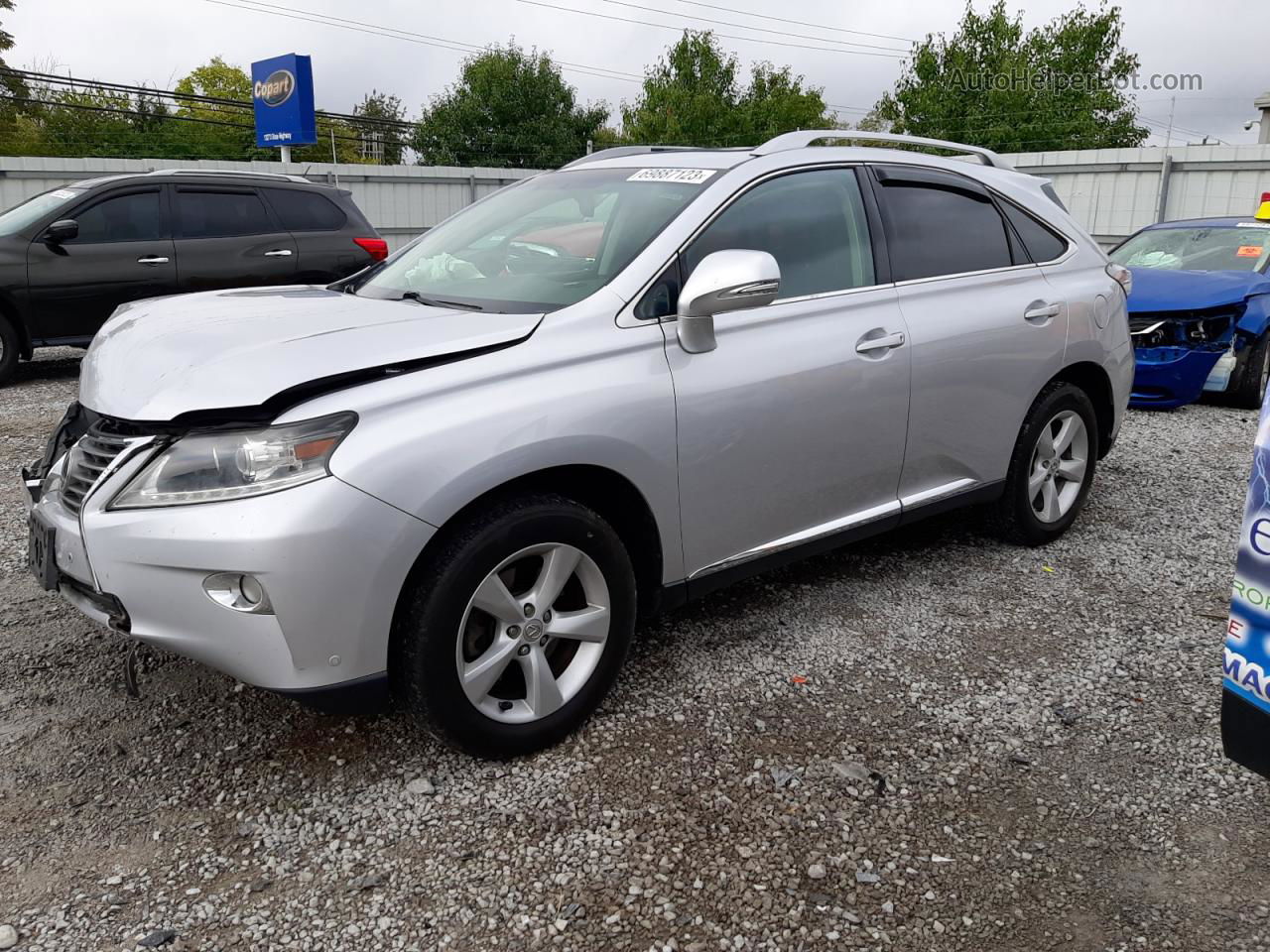 2013 Lexus Rx 350 Base Silver vin: 2T2BK1BA0DC187312