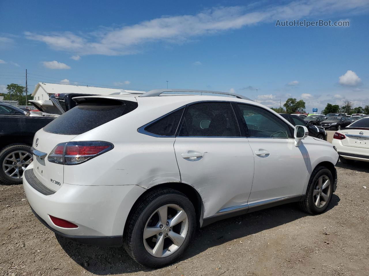 2013 Lexus Rx 350 Base Белый vin: 2T2BK1BA0DC221183