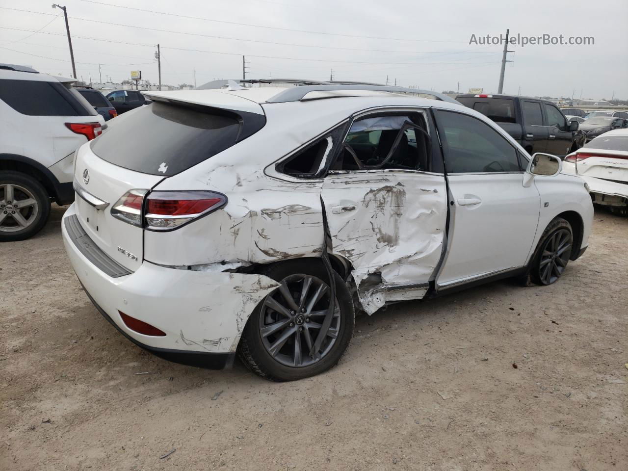 2013 Lexus Rx 350 Base White vin: 2T2BK1BA0DC224925