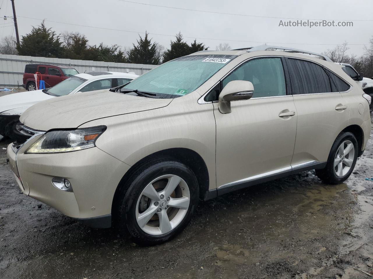 2015 Lexus Rx 350 Base Желто-коричневый vin: 2T2BK1BA0FC258561