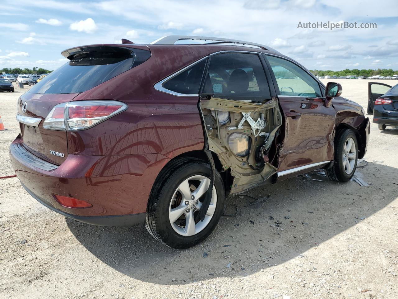 2015 Lexus Rx 350 Base Burgundy vin: 2T2BK1BA0FC272993