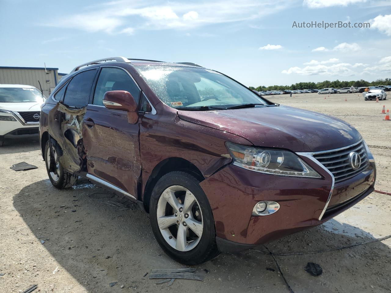 2015 Lexus Rx 350 Base Burgundy vin: 2T2BK1BA0FC272993