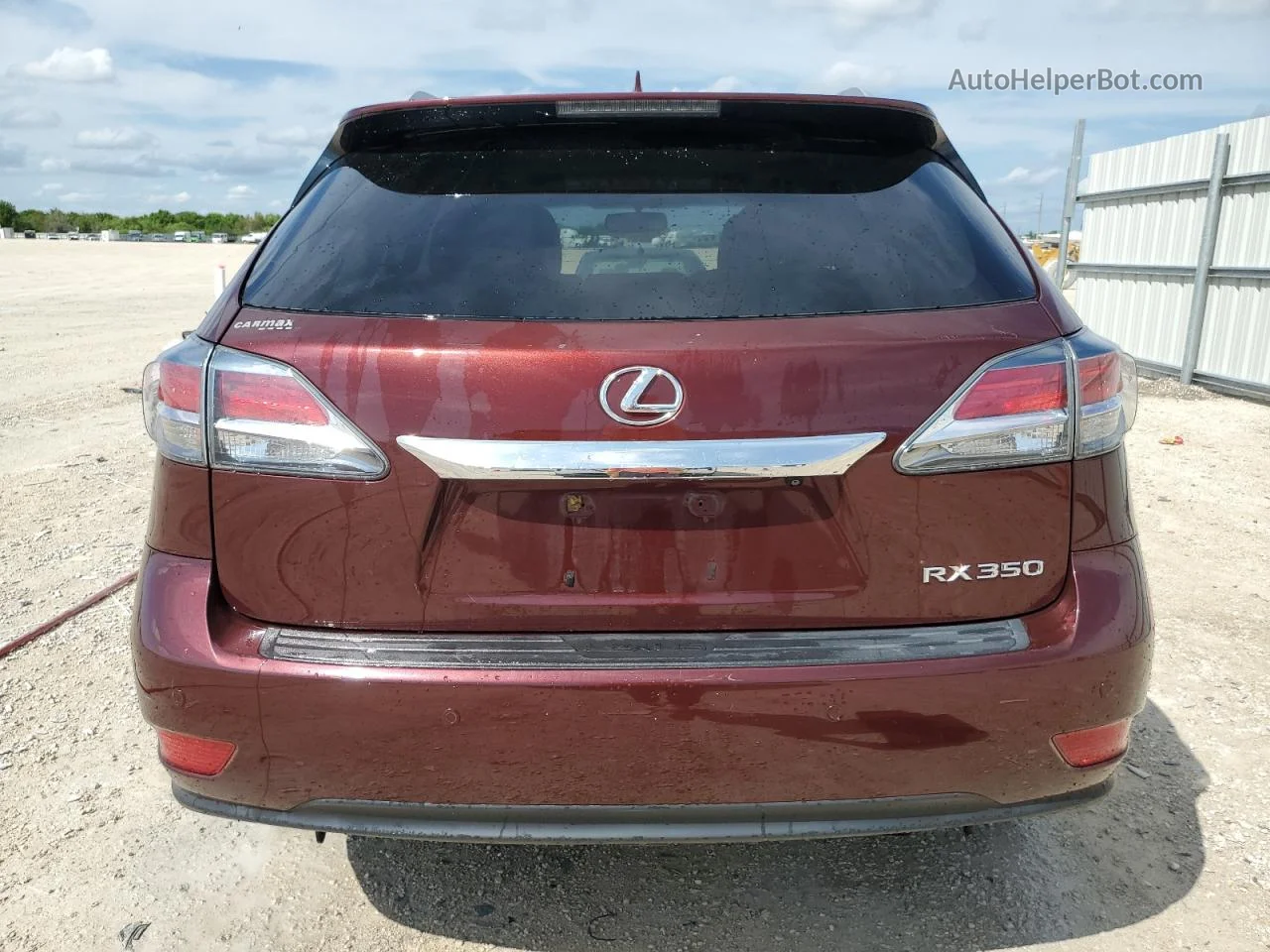 2015 Lexus Rx 350 Base Бордовый vin: 2T2BK1BA0FC272993