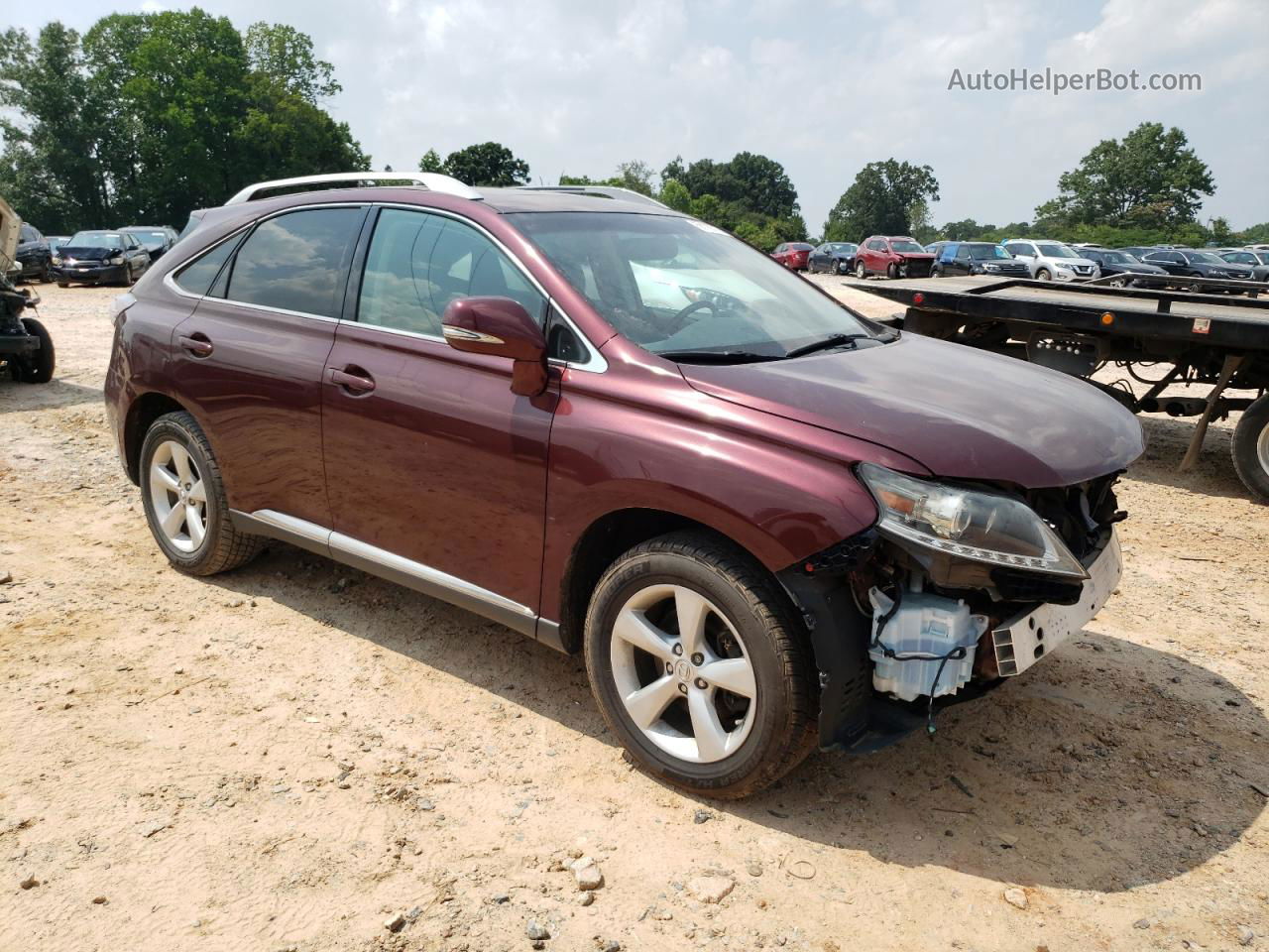 2015 Lexus Rx 350 Base Burgundy vin: 2T2BK1BA0FC318600