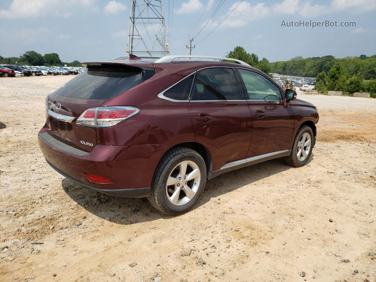 2015 Lexus Rx 350 Base Бордовый vin: 2T2BK1BA0FC318600