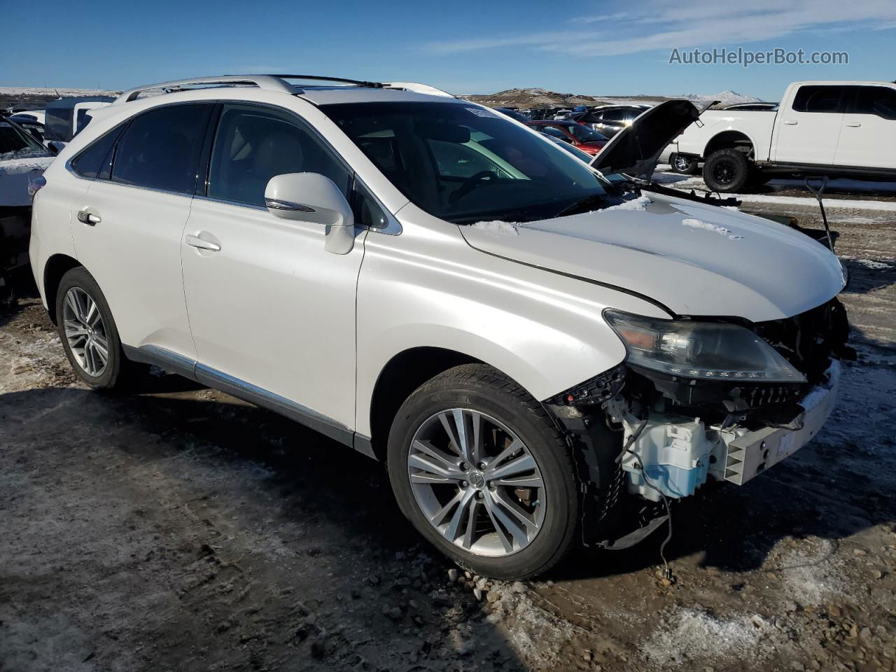 2015 Lexus Rx 350 Base Белый vin: 2T2BK1BA0FC318872