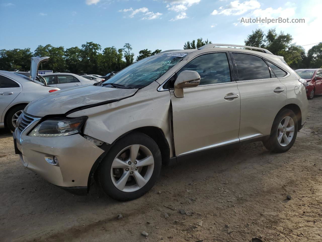 2015 Lexus Rx 350 Base Beige vin: 2T2BK1BA0FC340340