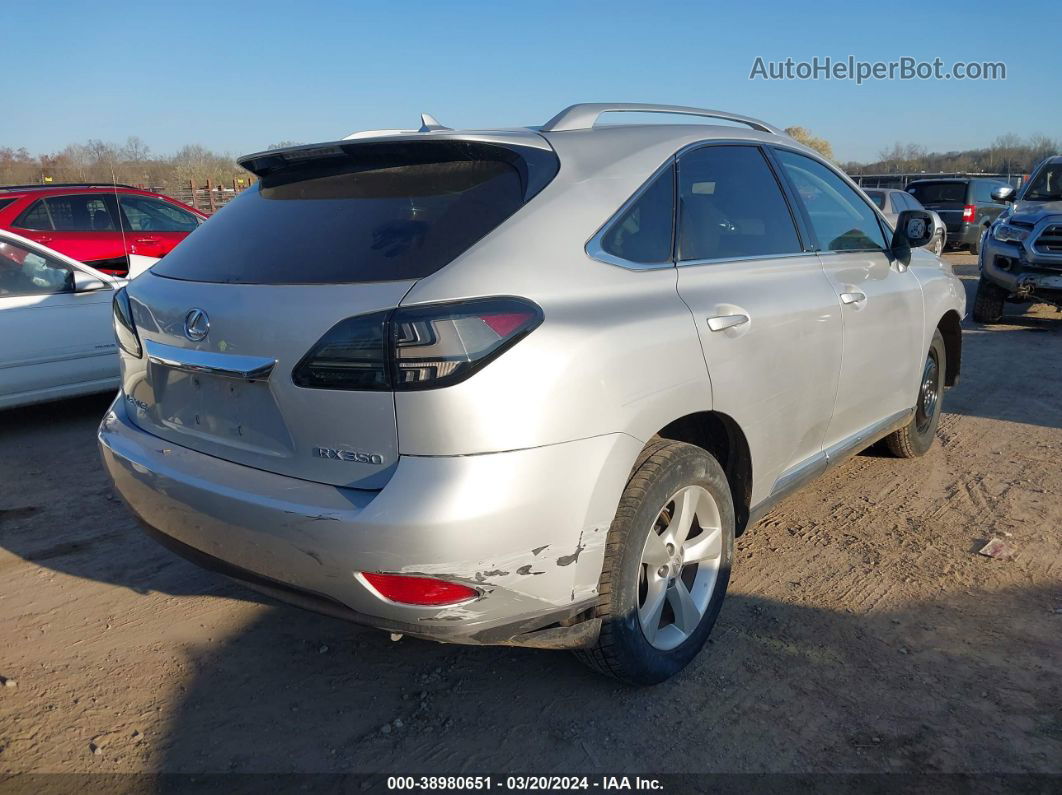 2010 Lexus Rx 350   Silver vin: 2T2BK1BA1AC051749