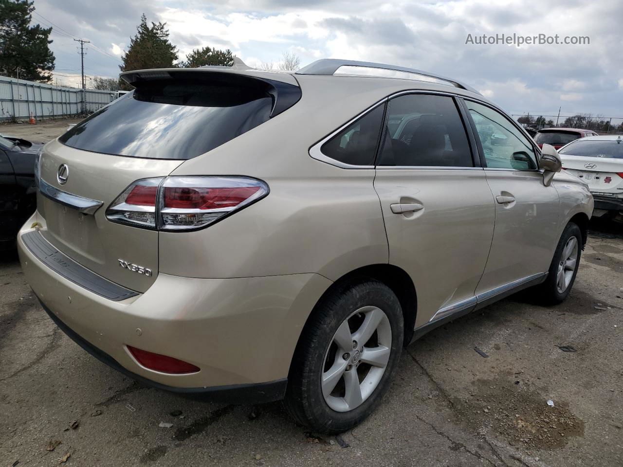 2013 Lexus Rx 350 Base Beige vin: 2T2BK1BA1DC185388