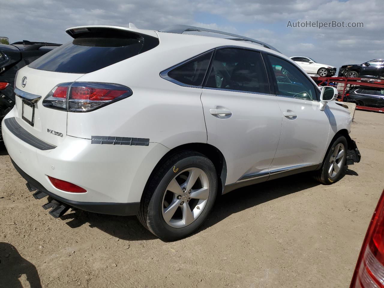 2013 Lexus Rx 350 Base White vin: 2T2BK1BA1DC194740