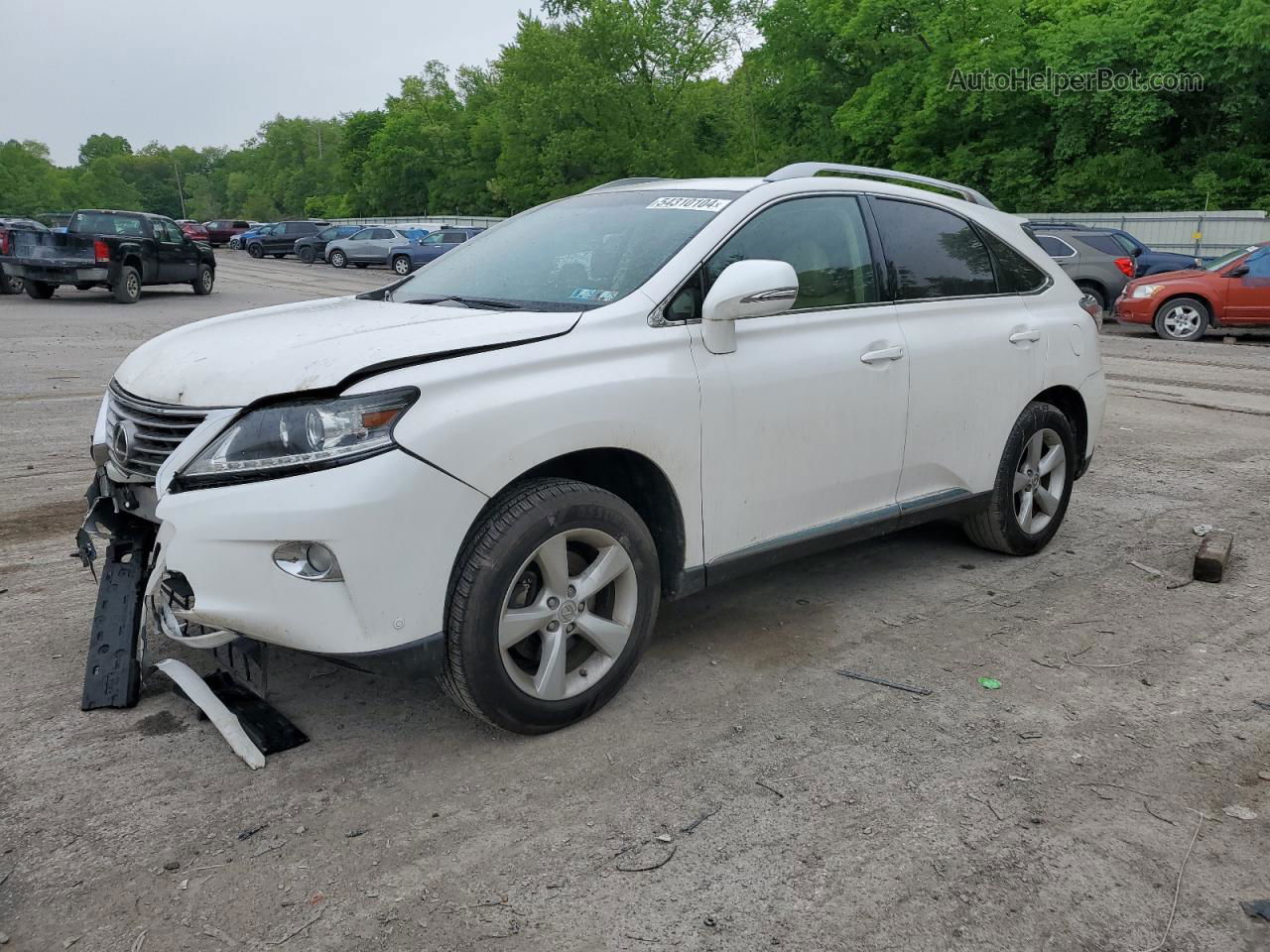 2013 Lexus Rx 350 Base White vin: 2T2BK1BA1DC194771