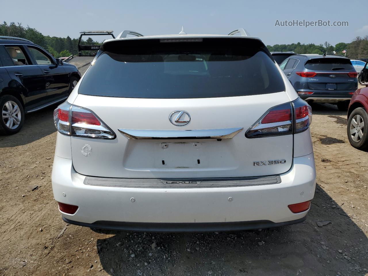 2013 Lexus Rx 350 Base Белый vin: 2T2BK1BA1DC222231