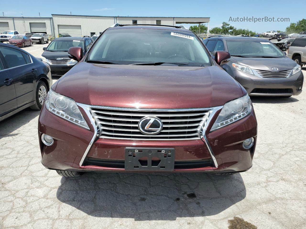 2013 Lexus Rx 350 Base Maroon vin: 2T2BK1BA1DC224383