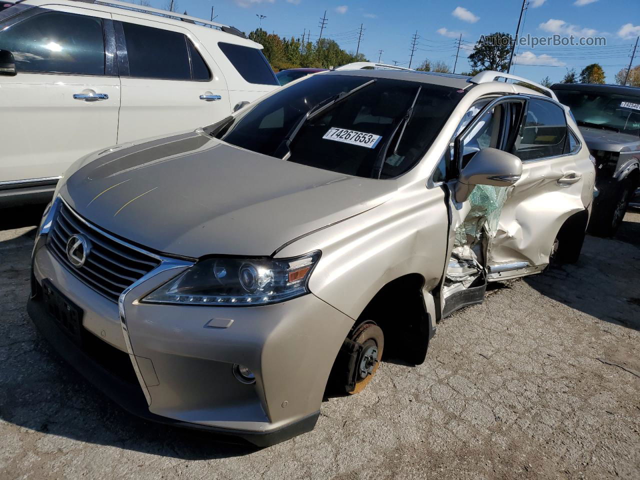 2015 Lexus Rx 350 Base Gold vin: 2T2BK1BA1FC297305